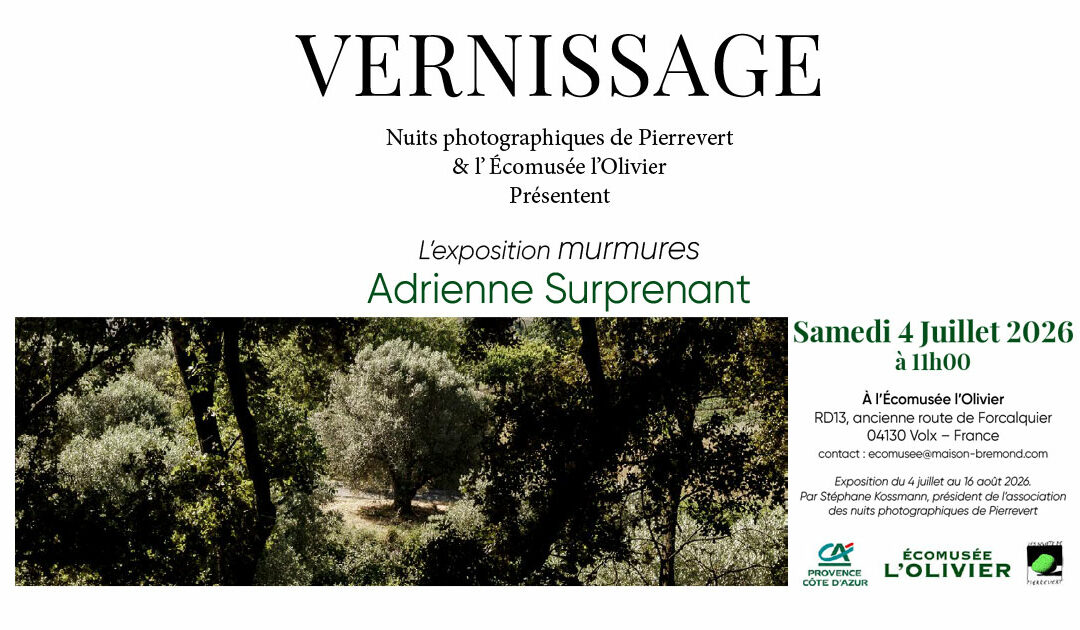 Vernissage d&rsquo;adrienne Surprenant, photographe en résidence